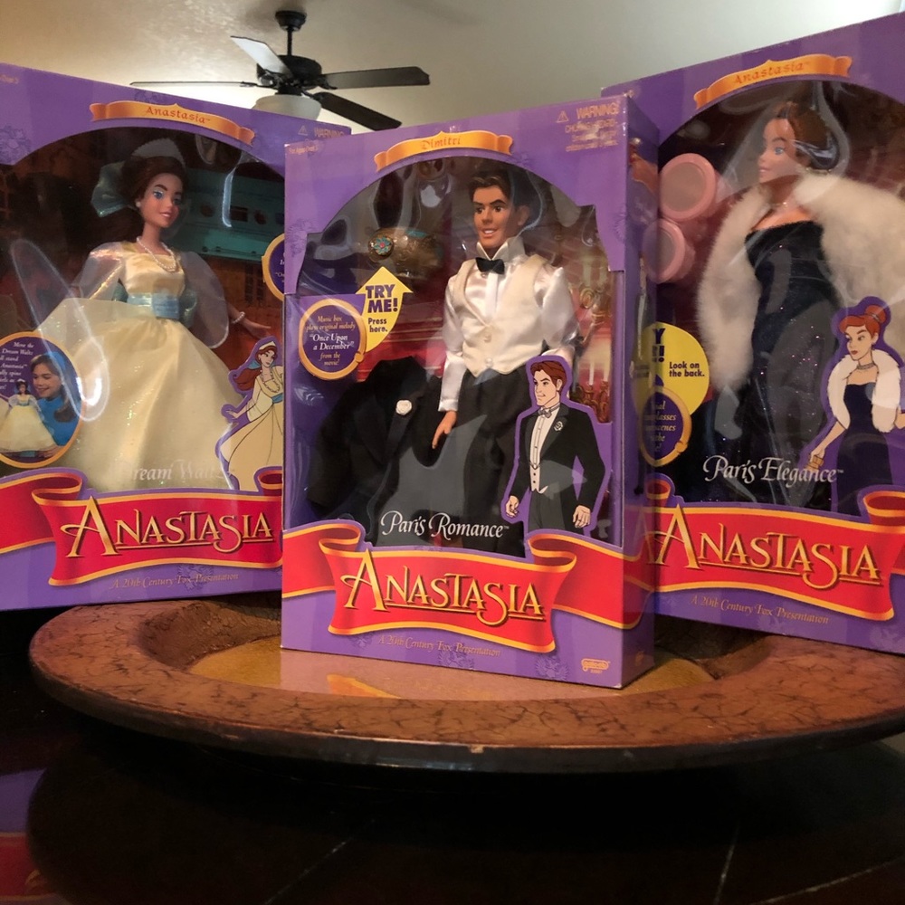 Set of 3 1997 Anastasia Demitri Barbies